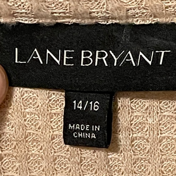 Layne Bryant Knit Tan Cardigan NWT Size 14/16 Women’s - Picture 3 of 5